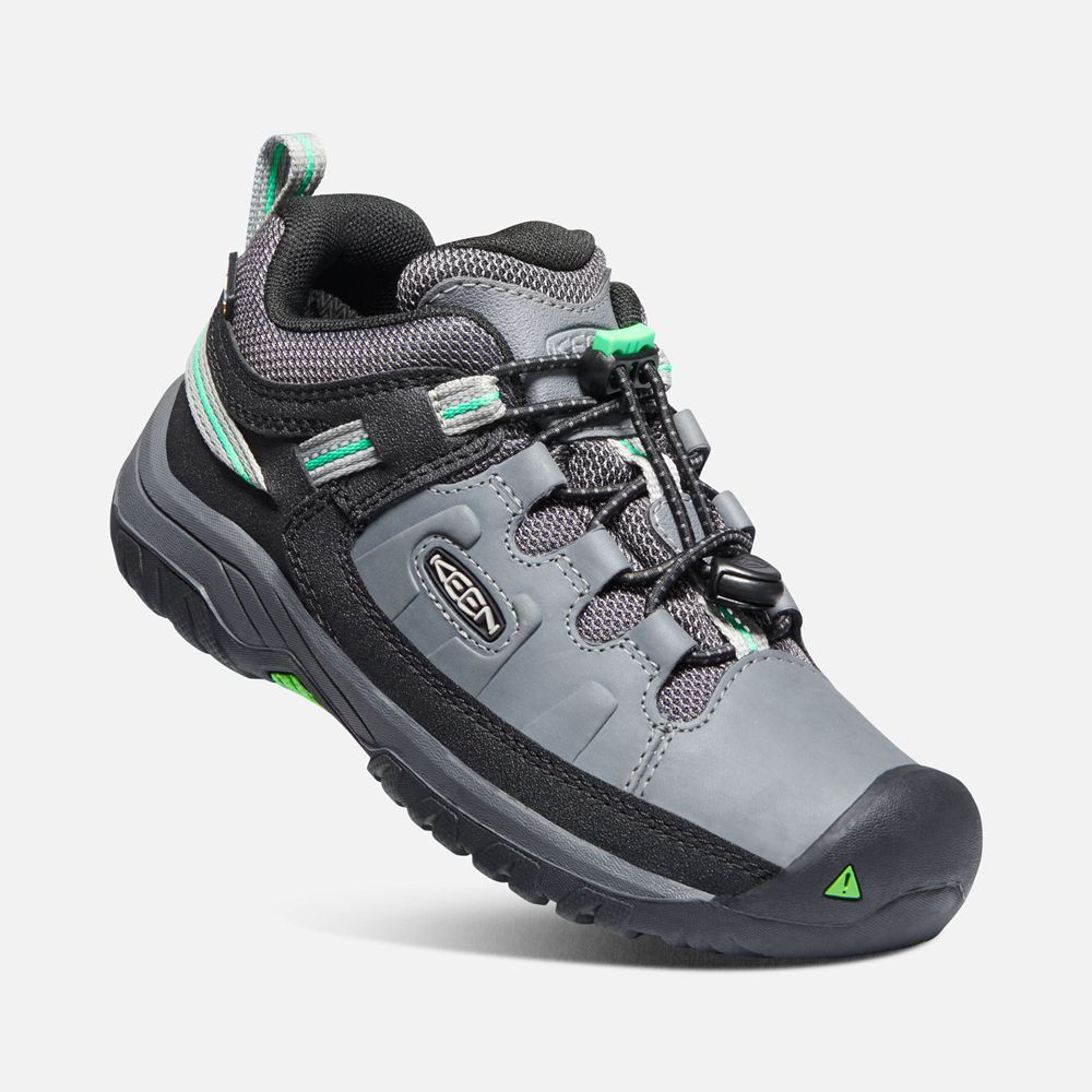 Keen Outdoor Ayakkabı Çocuk Gri/Yeşil - Targhee Waterproof - Türkiye BLOQ96032